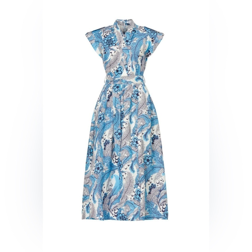 GUC Derek Lam Collective- Linen Blend Midi Dress. Size IT 38 or US 0